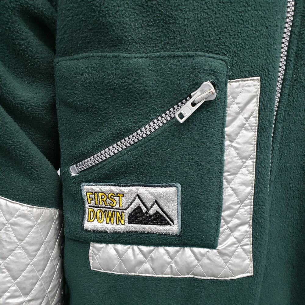 First Down Half Zip Packable Hood Pullover Fleece… - image 8